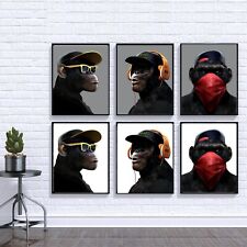 three wise monkeys wall art