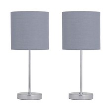 Set of 2 Modern Chrome 35cm