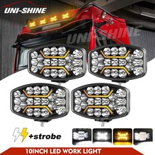 4X Rectangular Oval LED