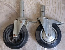 X2 SCAFFOLD TOWER WHEELS SCAFFOLDING BUILDERS BUILDING CONSTRUCTION