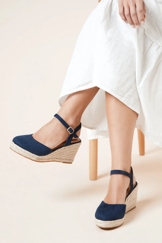 Dorothy perkins navy wedges - navy,