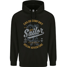 Sailor Company Sailing Boat Yacht Speedboat Mens 80% Cotton Hoodie
