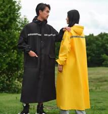 New Men Women's Breathable Waterproof Rainsuit Hooded Rain Coat Poncho Cape Long