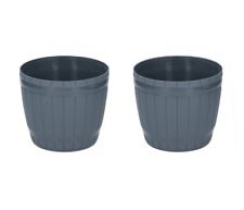 Round Barrel Planter 2pc