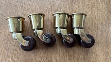 Set of 4 Antique Style Brass &