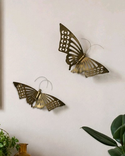 Pair duo vintage brass - pair,