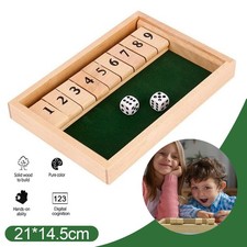 Shut The Box Game Wooden Dice