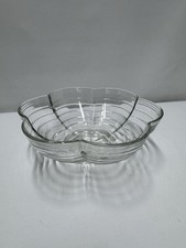 Vintage Flower-Shaped Glass Fruit Bowl – Decorative Retro Table Centrepiece
