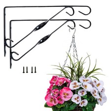 Set of 2x Black Metal Plastic