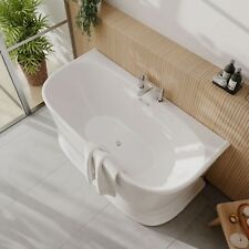 Bathroom 1500mm Freestanding Bath Tub Double Ended Reinforced Acrylic Modern