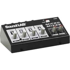 Soundlab 4 Channel Mono Mixer with Effects
