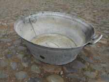 LARGE VINTAGE GALVANISED WASH TUB / GARDEN PLANTER 