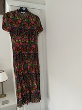 Somerset by Alice Temperley Dress Olive Green/Multi Floral Size 14 NWOT