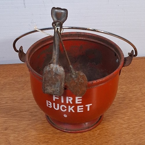 Red metal fire - metal, ashtray