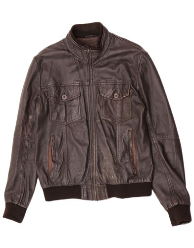Zara mens leather bomber - zara,