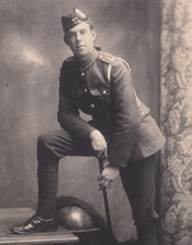 WW1 RPPC Photo Scottish Soldier Royal Scots Fusiliers Military Uniform Army