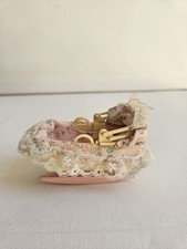 Sylvanian Families TOMY Vintage SPARES Babies Baby Pink Cot Crib Calico Critters