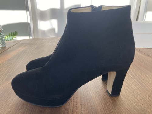Hobbs black suede ankle boots - hobbs,