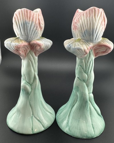 Vintage pair hand painted - of,