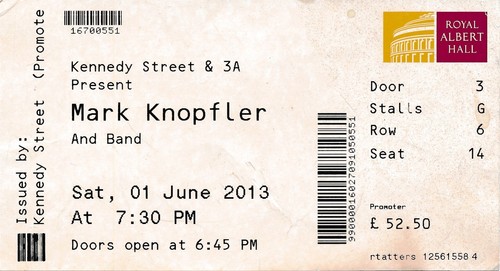 Concert ticket mark - -,