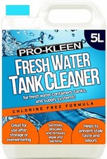 ProKleen Fresh Water Tank Cleaner Descaler Motor Home Odour Algae Remover 5L