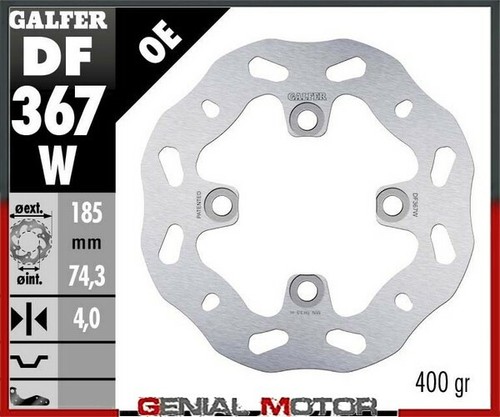 Galfer rear brake disc wave - brake,