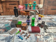 Minecraft Mob Enemies Action Figure Bundle with Accessories