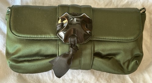 Lanvin green satin leather - lanvin,