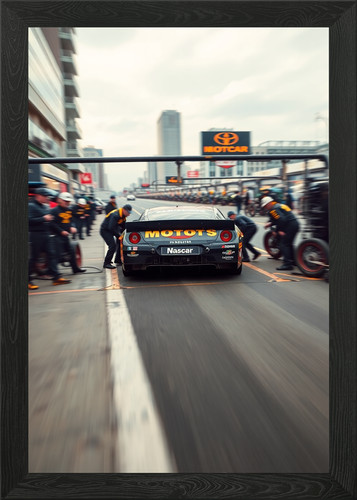 Nascar stock car pit - stock,