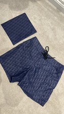 DIOR MENS MONOGRAM SWIM SHORTS