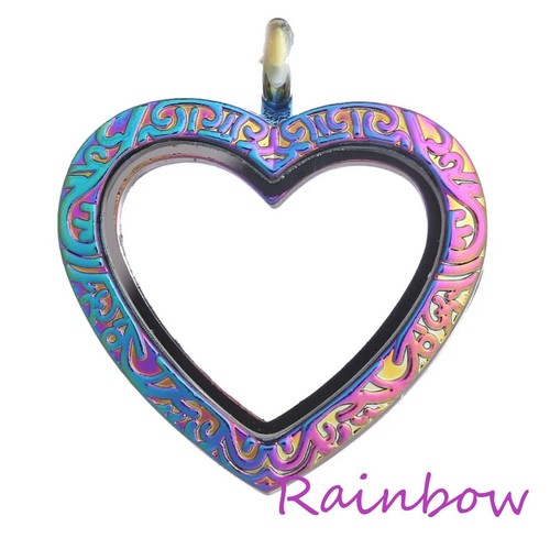 Floating charm heart locket - floating,