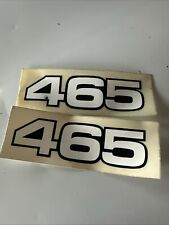 Yamaha YZ465 side panel decals graphic White X2