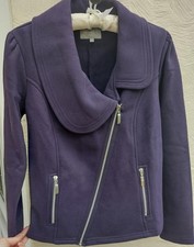 NEW!! Per Una Marks & Spencer Ladies Purple Zipped Jacket Fleece Size S NEW!!