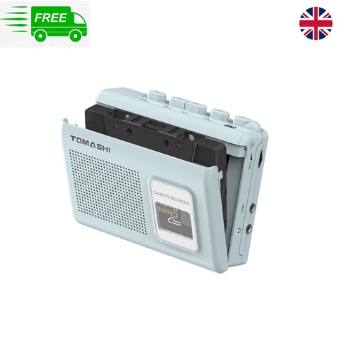 Portable classic blue cassette - portable,