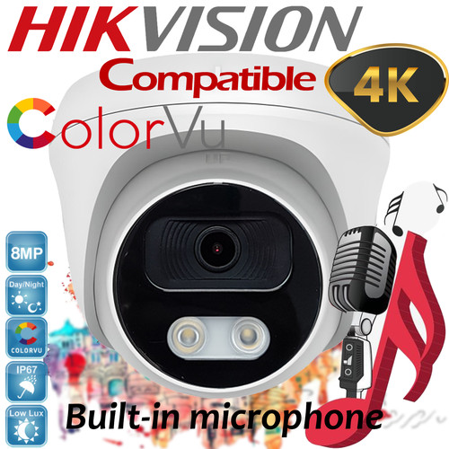 8mp colorvu dome camera - 8mp,