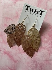 New Gold Leaf Earrings