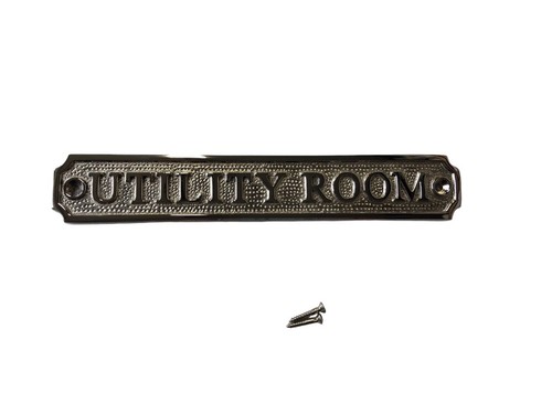 Utility room door sign - utility,