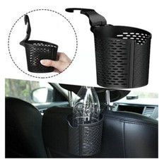 Car Cup Holder Drink Bottle Headrest Seat Hook Mount Stand Accessories Black