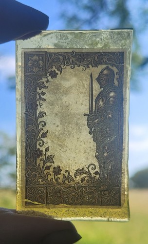 Stained glass knight handmade - stained,