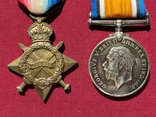 1914-15 Star & British War Medal to 2. LIEUT. W.J. HUMPHREYS. South Wales Bord.