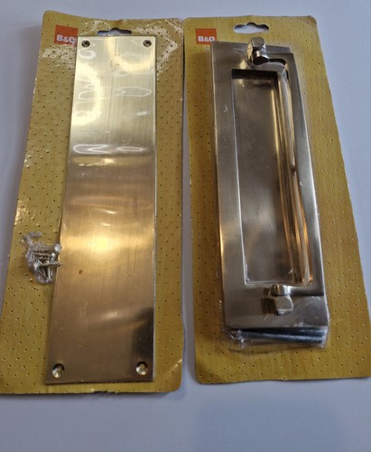 Sprung solid brass letter box - ,
