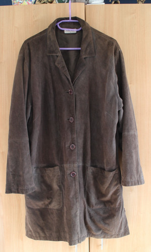 Vintage kalico brown suede - vintage,