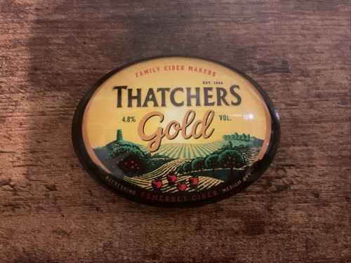 Oval beer pump badge - beer,