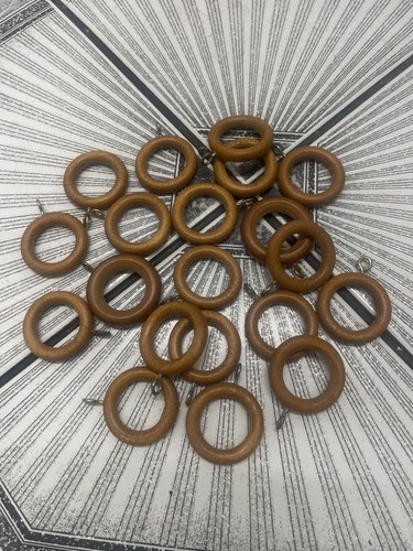 Wooden curtain drapery rings - curtain,