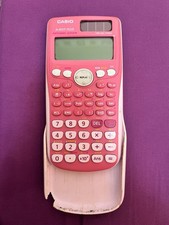 Pink Casio fx-85GT Plus Scientific Calculator with case