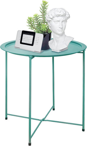End table metal side - side,