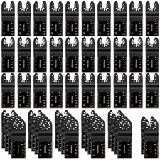 52 Pcs Oscillating Multi Tool Blades Kit For Wood/Plastic/Soft Metal Multitool