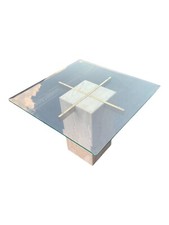 Italian Travertine, Brass and