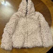 fatface pink teddy jacket age 8-9