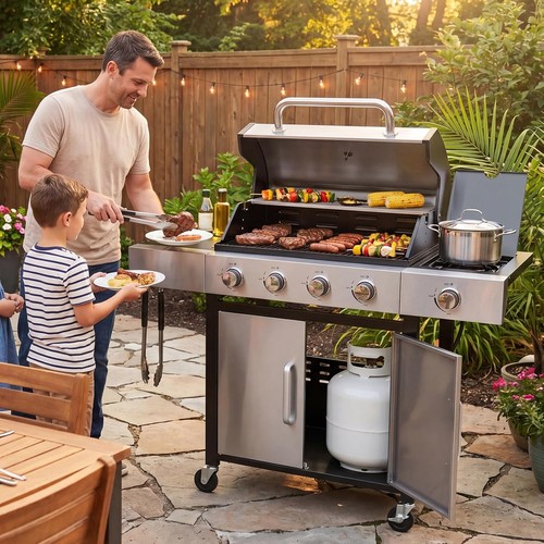 Burner propane gas grill - propane,
